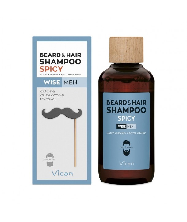 VICAN WISE MEN - BEARD & HAIR SHAMPOO FRESH 200ML