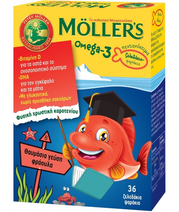 MOLLER'S OMEGA 3 ΖΕΛΕΔΑΚΙΑ ΨΑΡΑΚΙΑ ΓΕΥΣΗ ΦΡΑΟΥΛΑ 36 ΤΜΧ