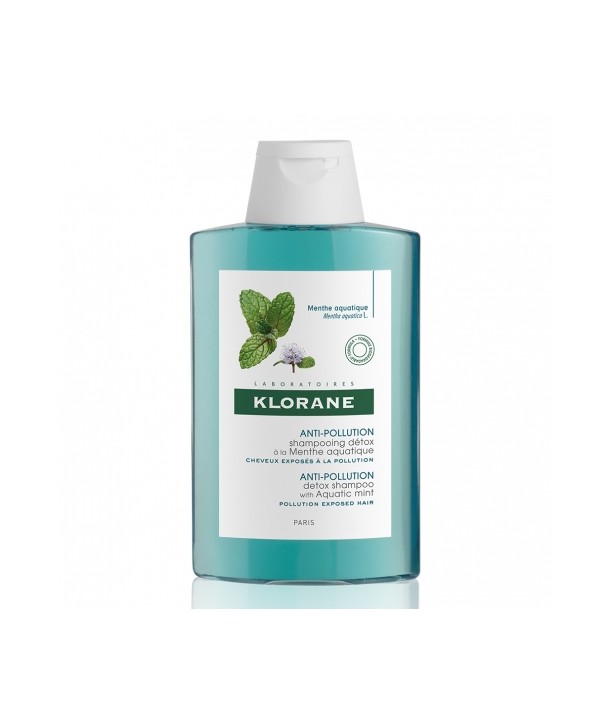 KLORANE ANTI POLLUTION DETOX SHAMPOO AQUATIC MINT 200ml