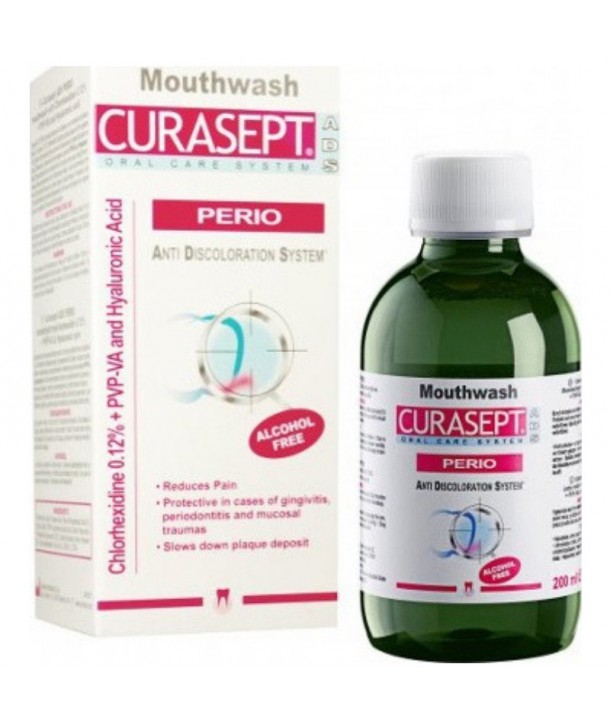 CURASEPT ADS PERIO 212 0,12% CHX WITH PVP-VA + HA, MOUTH WASH 200 ML