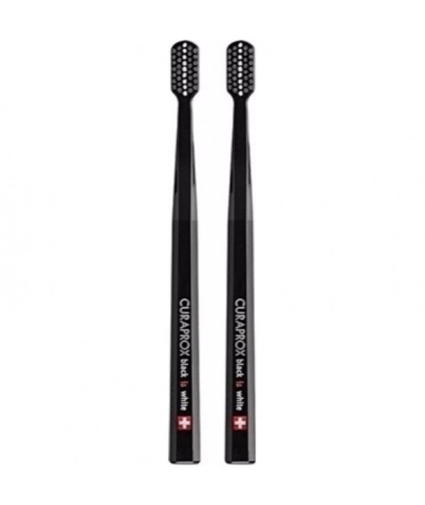 CURAPROX BLACK IS WHITE DUO PACK B/B (2 BLACK CS5460) – TOOTHBRUSHES
