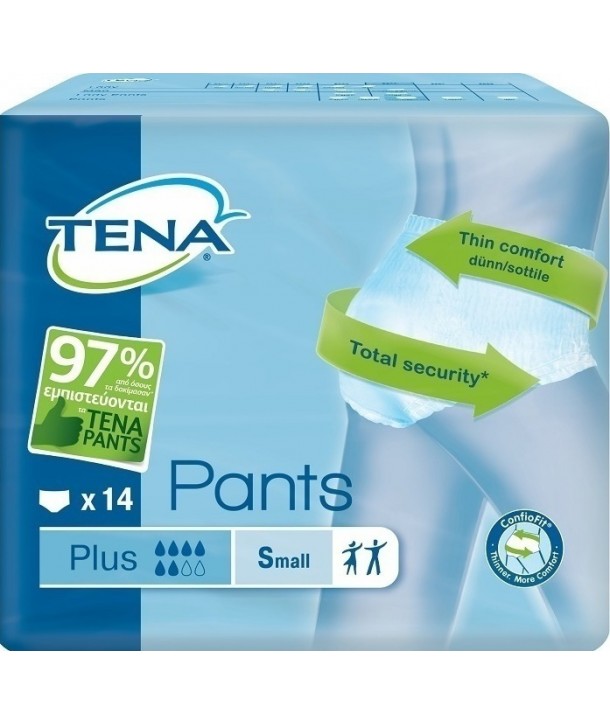 TENA PANTS PLUS SMALL 14 PCS