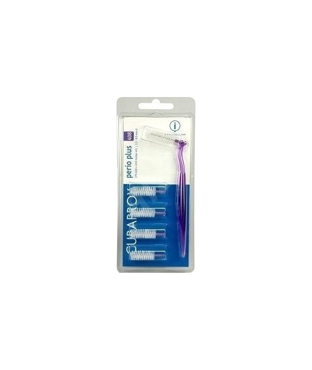 CURAPROX PERIO PLUS 408 INTERDENTAL BRUSHES PURPLE 5PC WITH HOLDER