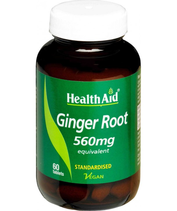 HEALTH AID GINGER ROOT 560MG 60 ΤABs
