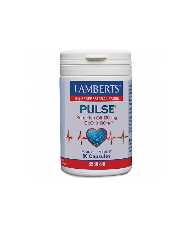 LAMBERTS PULSE PURE FISH OIL 1300mg & CoQ10 100mg 90 CAPS