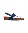 SCHOLL ABELINE SANDAL BLUE BIOPRINT