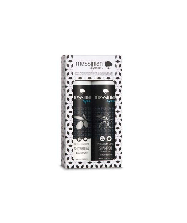 MESSINIAN SPA SET BLACK TRUFFLE SHOWERGEL 300ml & SHAMPOO 300ml