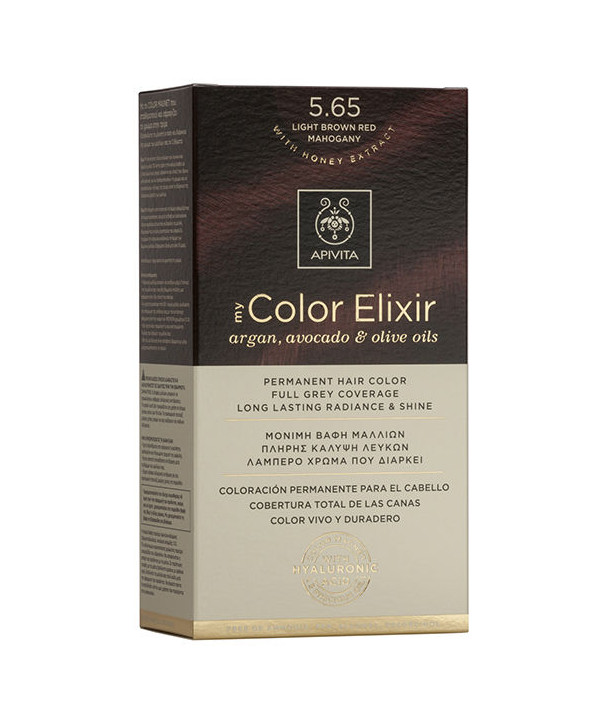APIVITA MY COLOR ELIXIR 5.65 LIGHT BROWN RED MAHOGANY 50ml