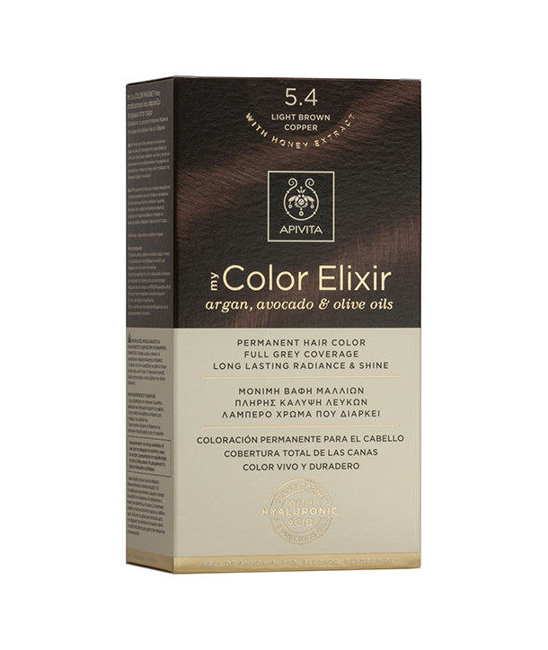 APIVITA MY COLOR ELIXIR 5.4 LIGHT BROWN COPPER 50ml