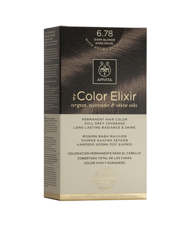 APIVITA MY COLOR ELIXIR 6.78 DARK BLONDE SAND PEARL 50ml