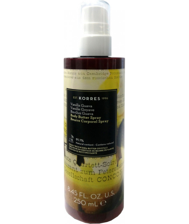 KORRES VANILLA GUAVA BODY BUTTER SPRAY 250ml