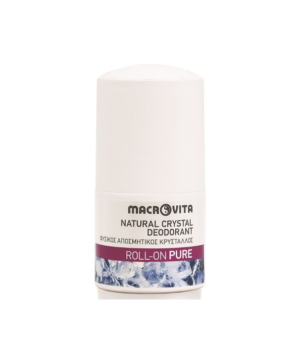 MACROVITA ΦΥΣΙΚΟΣ ΑΠΟΣΜΗΤΙΚΟΣ ΚΡΥΣΤΑΛΛΟΣ ROLL ON PURE 75ml