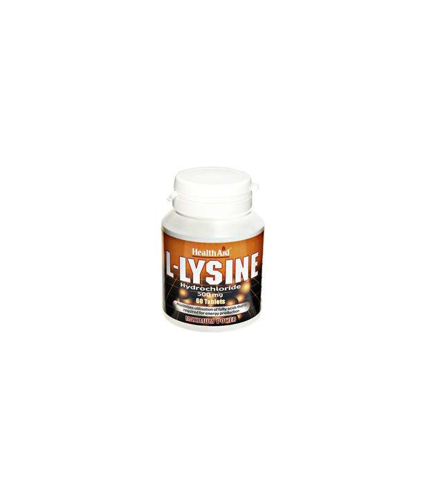 HEALTH AID L-LYSINE HCL 500mg 60Tabs