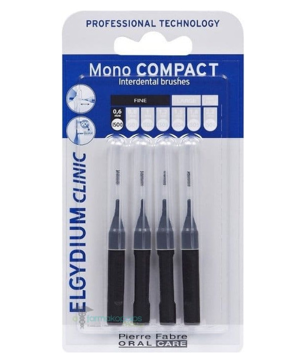 ELGYDIUM MONO COMPACT BLACK 0.6mm 4 PCS