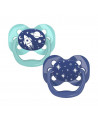 DR BROWN'S ADVANTAGE SOOTHER FOR BOYS 0-6m+ 2PCS