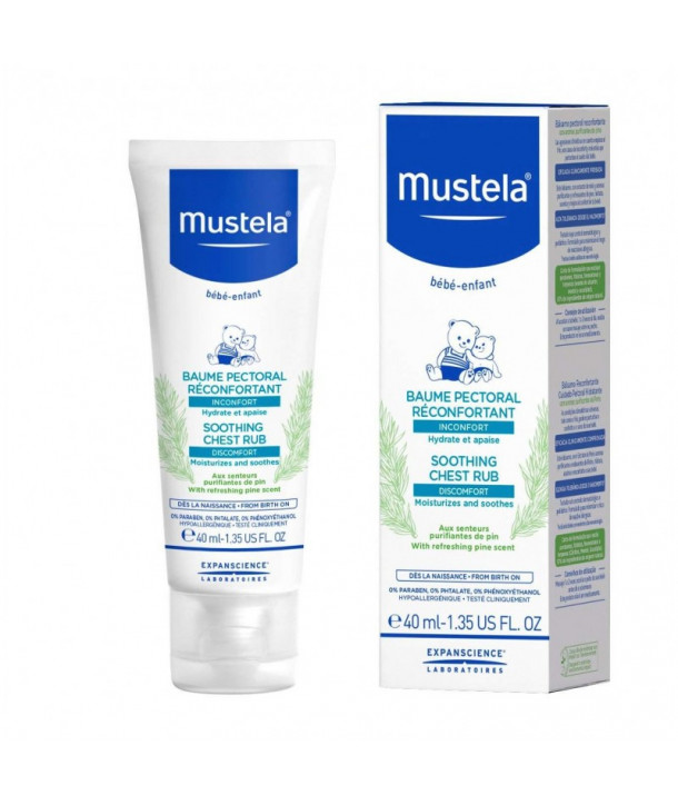 MUSTELA SOOTHING CHEST RUB ΚΡΕΜΑ ΕΝΤΡΙΒΗΣ ΣΤΗΘΟΥΣ 40ml