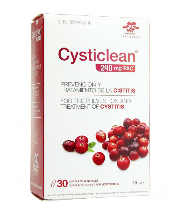 VITA GREEN CYSTICLEAN 240mg PAC 30 CAPS