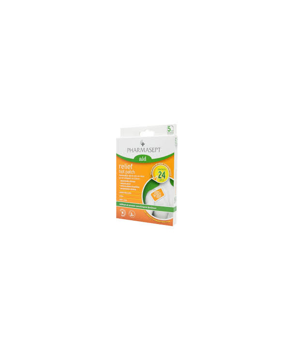 PHARMASEPT AID RELIEF HOT PATCH 9cm x 14cm 5 PCS