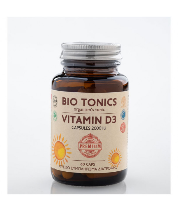 BIO TONICS VITAMIN D3 2000IU 60 CAPS