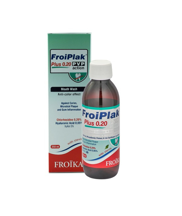 FROIKA FROIPLAK 0.20% PVP ACTION ΣΤΟΜΑΤΙΚΟ ΔΙΑΛΥΜΑ 250ml