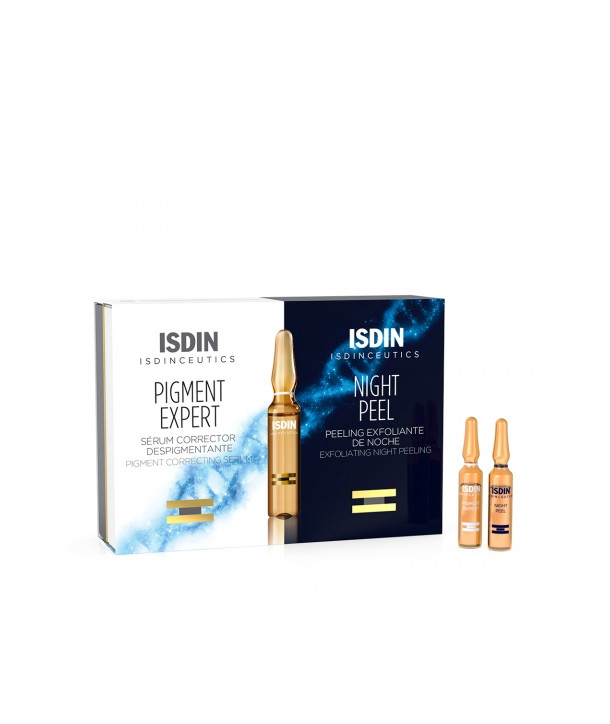 ISDIN ISDINCEUTICS PIGMENT EXPERT 10 AMP x 2ml & NIGHT PEEL 10 AMP x 2ml