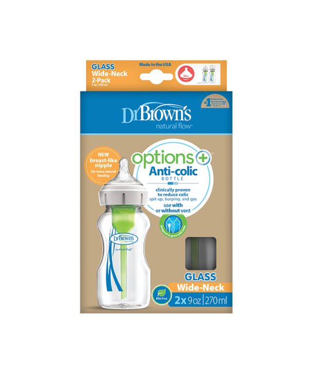 DR BROWN'S OPTIONS+ ANTI COLIQUES 2x270ml