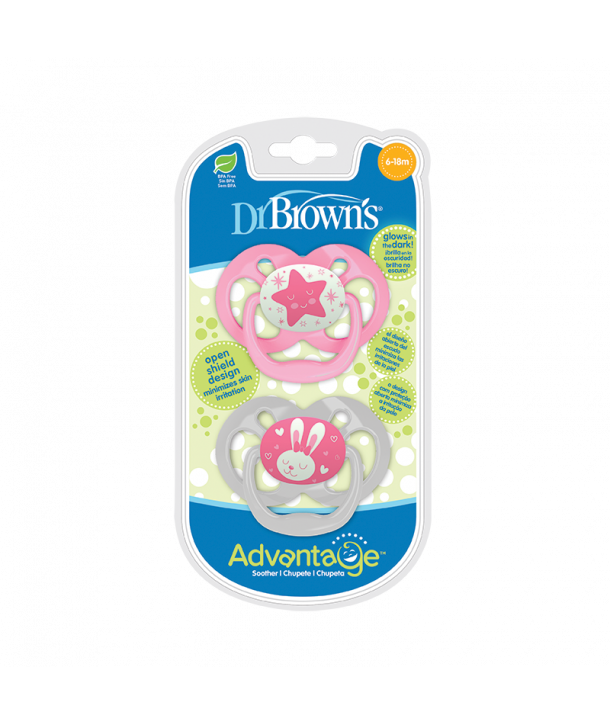 DR BROWN'S ADVANTAGE ΠΙΠΙΛΑ ΝΥΧΤΟΣ ΚΟΡΙΤΣΙ 6-18m 2 ΤΜΧ