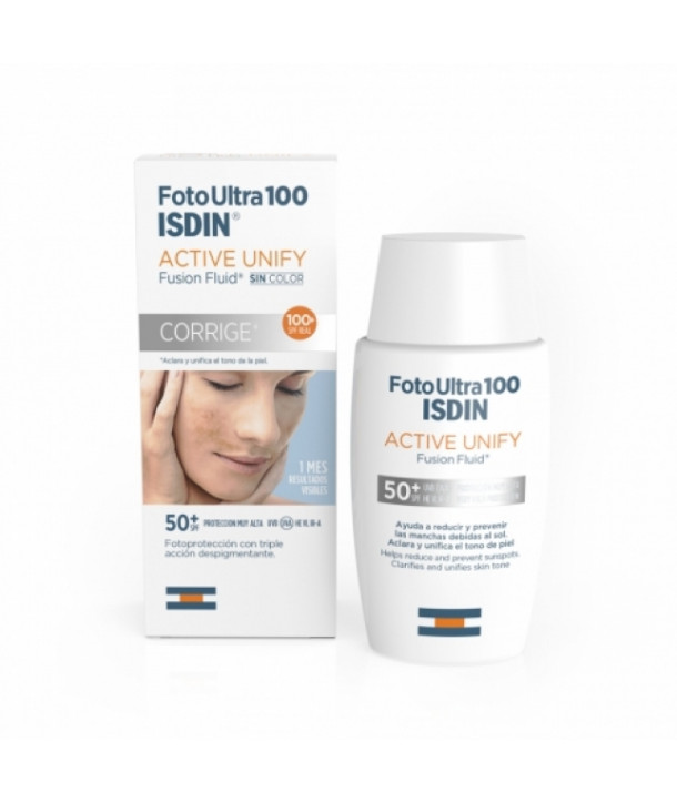 ISDIN ACTIVE UNIFY FUSION FLUID SPF50+ ΑΝΤΗΛΙΑΚΟ ΠΡΟΣΩΠΟΥ 50ml