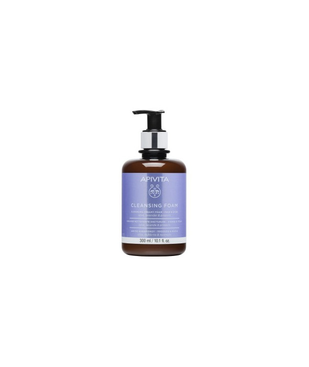 APIVITA CLEANSING FOAM ΑΦΡΟΣ ΚΑΘΑΡΙΣΜΟΥ ΕΛΙΑ ΛΕΒΑΝΤΑ ΠΡΟΠΟΛΗ 300ml