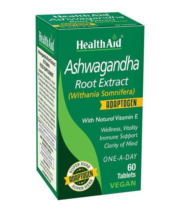 HEALTH AID ASHWAGANDHA ROOT EXTRACTS 60 TABS