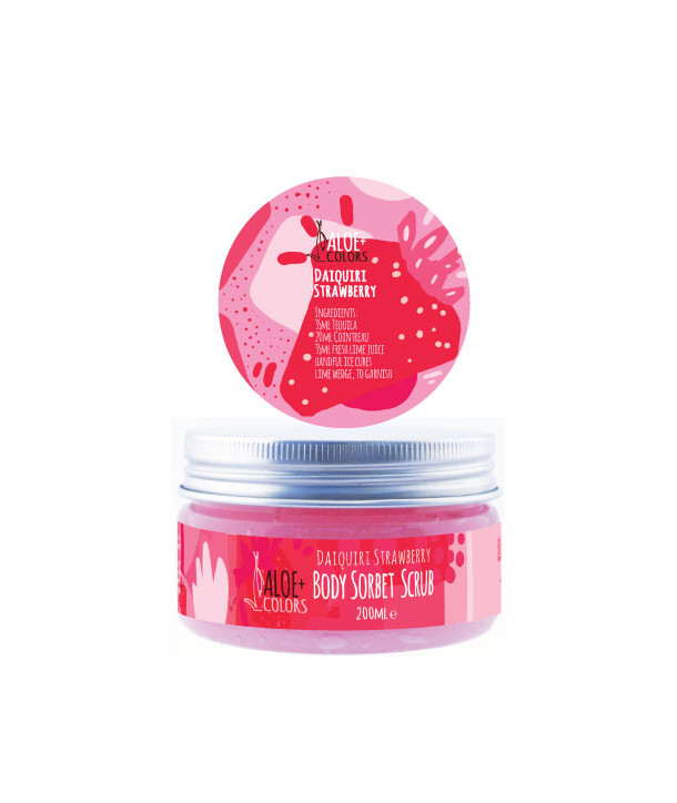 ALOE+ COLORS DAIQUIRI STRAWBERRY SORBET SCRUB 200ml