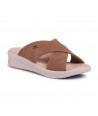 SCHOLL ARLET BROWN SANDALS