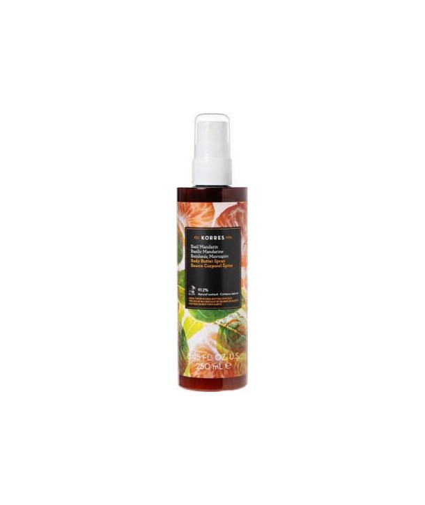 KORRES BASIL MANDARIN ΒΑΣΙΛΙΚΟΣ ΜΑΝΤΑΡΙΝΙ BODY BUTTER SPRAY 250ml
