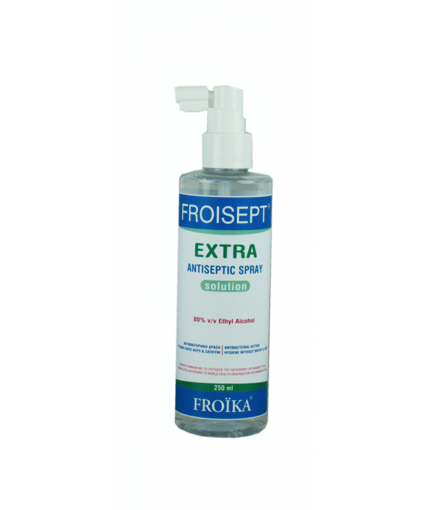 FROIKA FROISEPT EXTRA ANTISEPTIC SPRAY 250ml (ΧΕΡΙΑ, ΙΑΤΡΙΚΑ ΕΡΓΑΛΕΙΑ, ΕΠΙΦΑΝΕΙΕΣ)