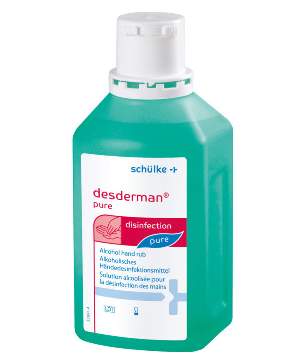 SCHULKE DESDERMAN PURE ΑΛΚΟΟΛΙΚΟ ΔΙΑΛΥΜΑ ΑΠΟΛΥΜΑΝΣΗ ΧΕΡΙΩΝ 500ml
