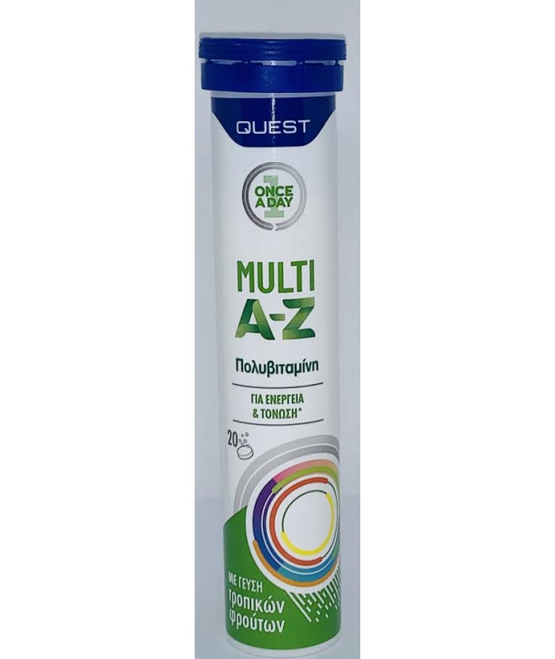 QUEST MULTI A - Z MULTIVITAMIN 20 EFFERV.TABS