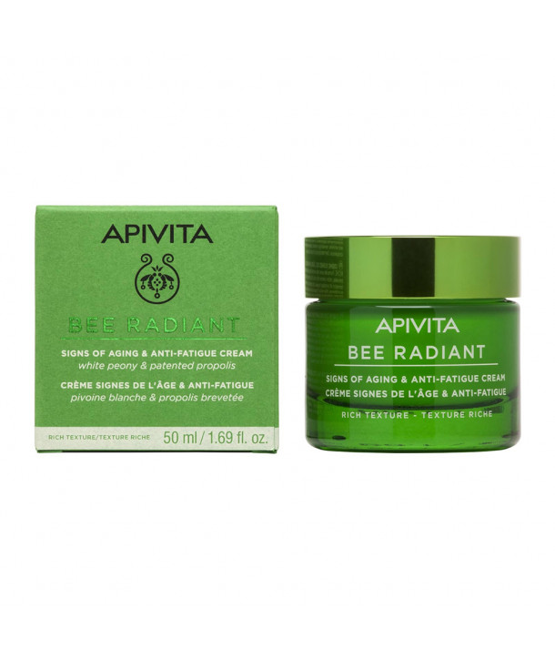 APIVITA BEE RADIANT ΛΕΥΚΗ ΠΑΙΩΝΙΑ ΚΡΕΜΑ ΠΛΟΥΣΙΑ ΥΦΗΣ 50ml