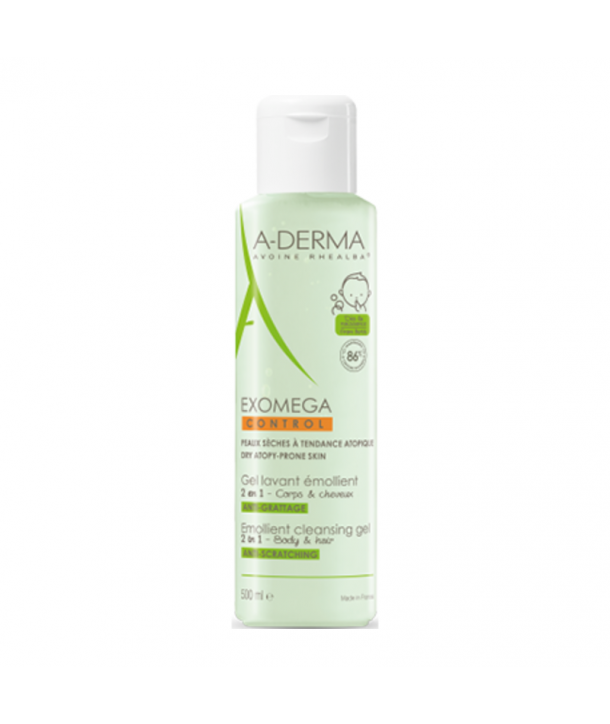 ADERMA EXOMEGA CONTROL GEL LAVANT EMOLLIENT 2 IN 1 200ml