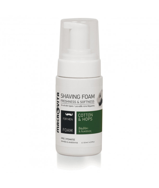 MACROVITA SHAVING FOAM COTTON & HOPS 125ml