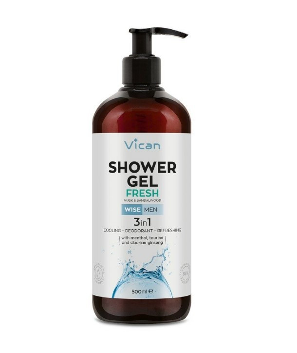 VICAN WISE MEN SHOWERGEL FRESH 500ml