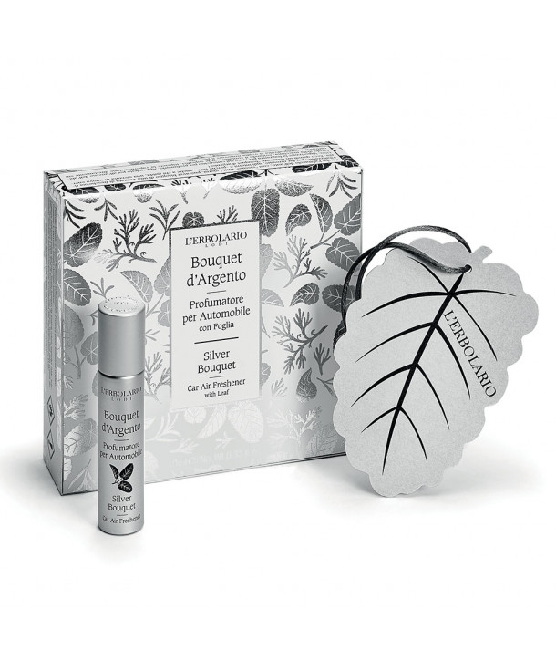 L'ERBOLARIO BOUQUET D'ARGENTO CAR AIR FRESHENER WITH LEAF 10ml