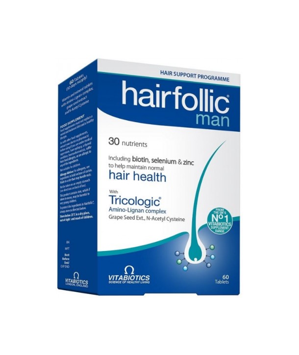 VITABIOTICS HAIRFOLLIC MAN 60 TABS