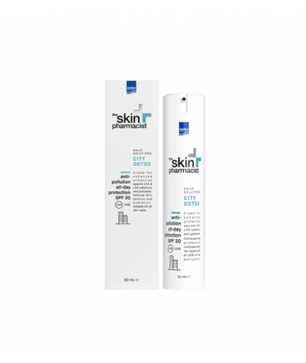 INTERMED THE SKIN PHARMACIST CITY DETOX ANTI POLLUTION ALL DAY PROTECTION CREAM SPF30 50ml