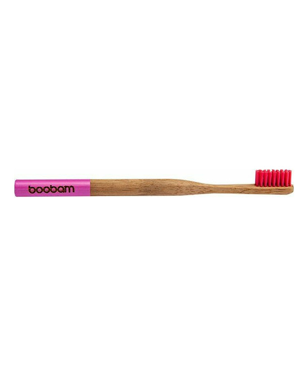 BOOBAM BRUSH STYLE ADULT SOFT TOOTHBRUSH PINK