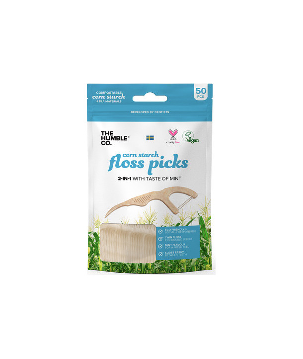 THE HUMBLE CO. FLOSS PICKS MINT 50 PCS