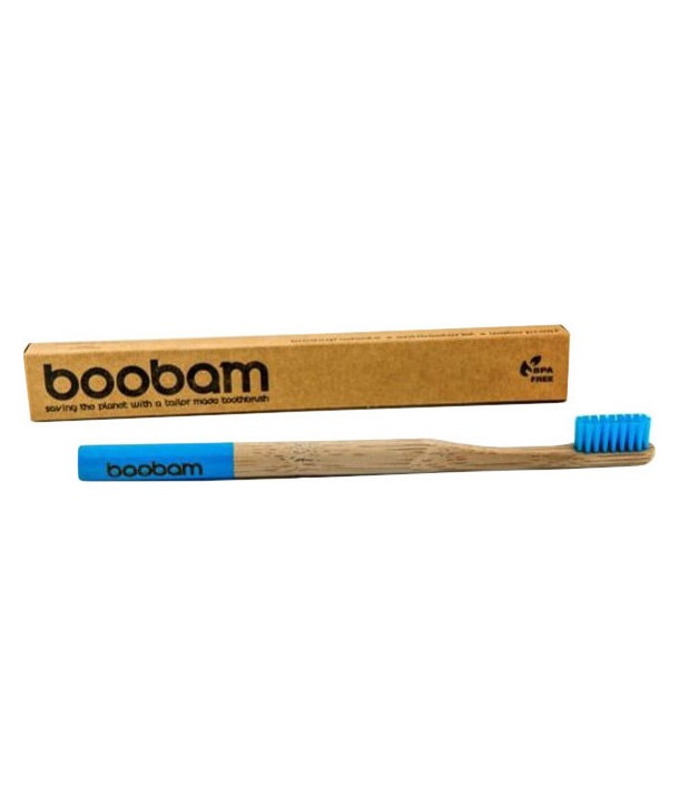 BOOBAM BRUSH STYLE ADULT MEDIUM TOOTHBRUSH BLUE