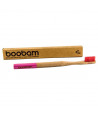 BOOBAM BRUSH STYLE ADULT MEDIUM TOOTHBRUSH PINK