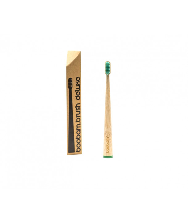 BOOBAM BRUSH DELUXE ADULT SOFT ΟΔΟΝΤΟΒΟΥΡΤΣΑ ΠΡΑΣΙΝΗ