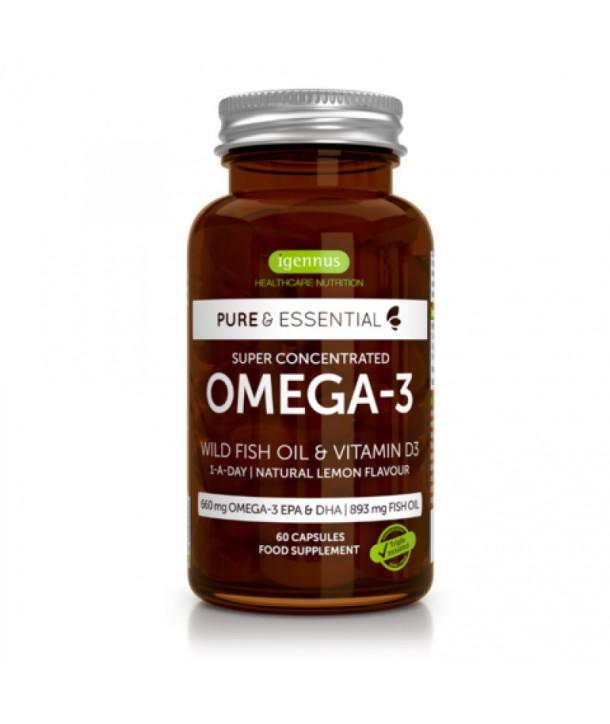 IGENNUS SUPER CONCENTRATED OMEGA 3 & VITAMIN D3 60 CAPS