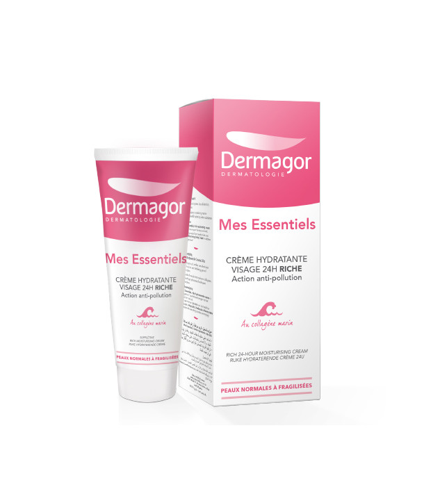 INPA DERMAGOR MESESSENTIELS CREME HYDRATANTE RICHE AU COLLAGENE MARIN 40ml